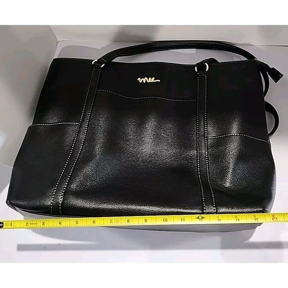 Laptop Tote Bag Faux Leather 15.6" Computer Travel Carry Attach NNEE Classic - Picture 10 of 11